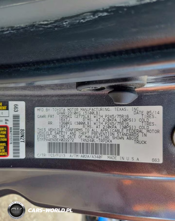 2014 Toyota Tacoma Base VIN:5TFPX4EN3EX022272 - 12