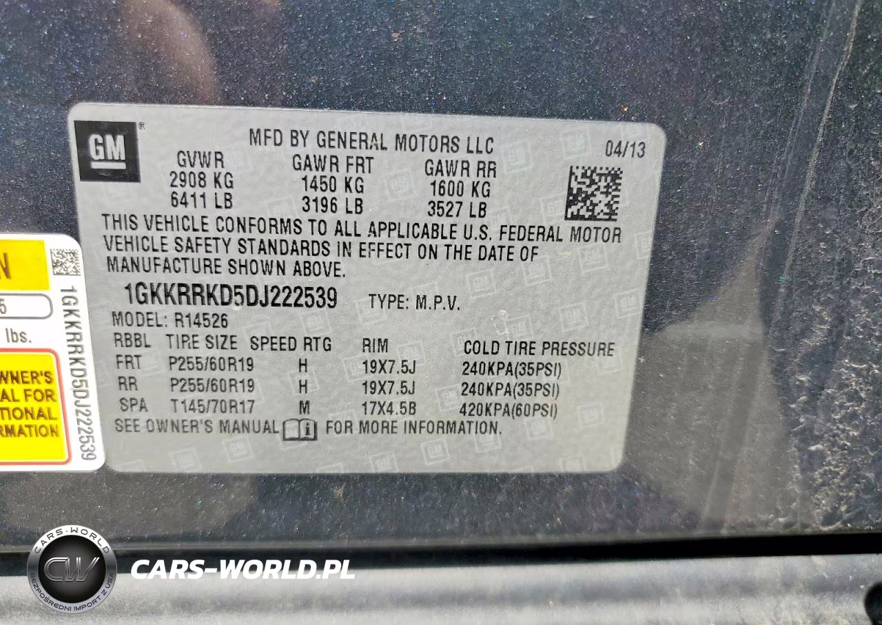2013 GMC Acadia Slt-1 VIN:1GKKRRKD5DJ222539 - 13