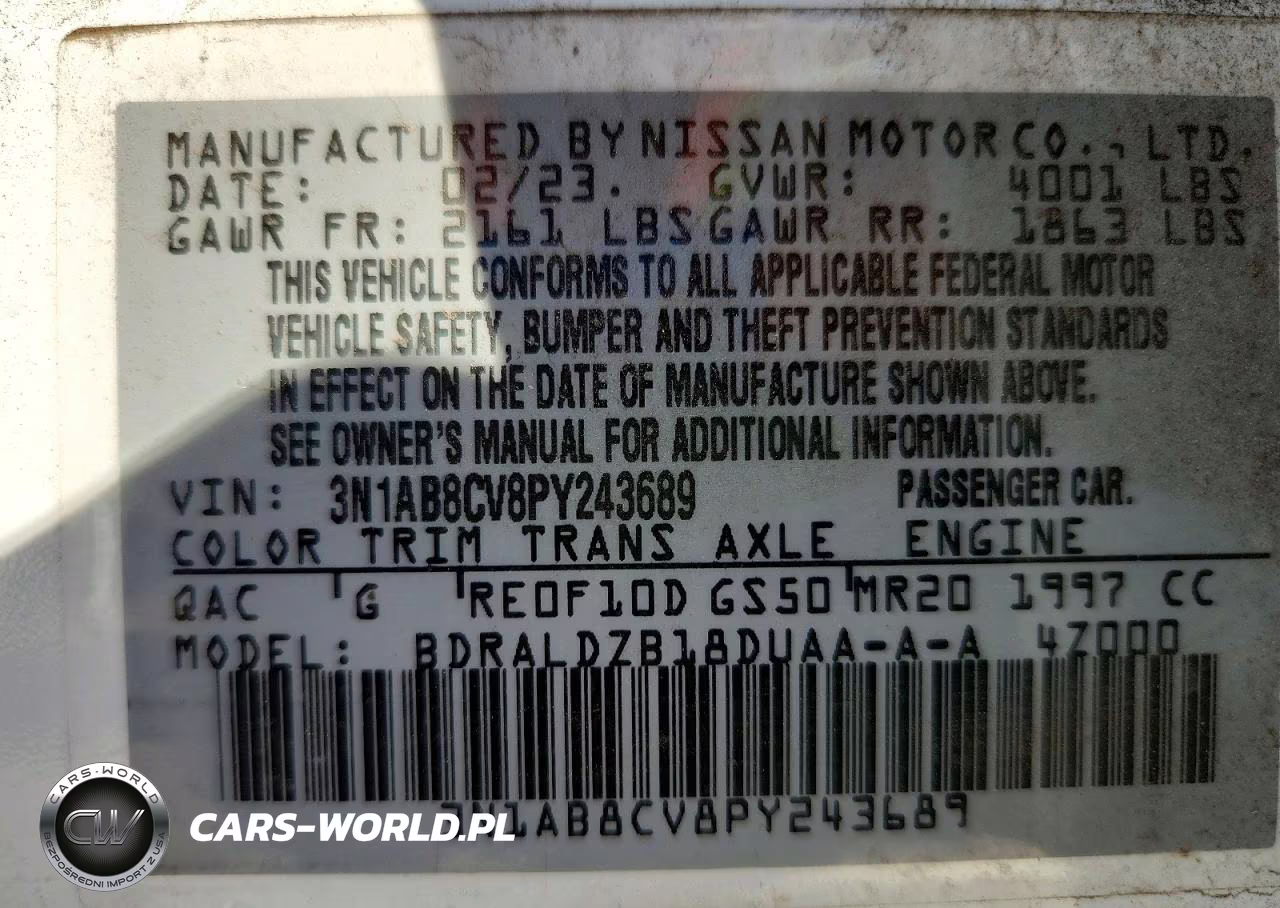 2023 Nissan Sentra Sv VIN:3N1AB8CV8PY243689 - 13