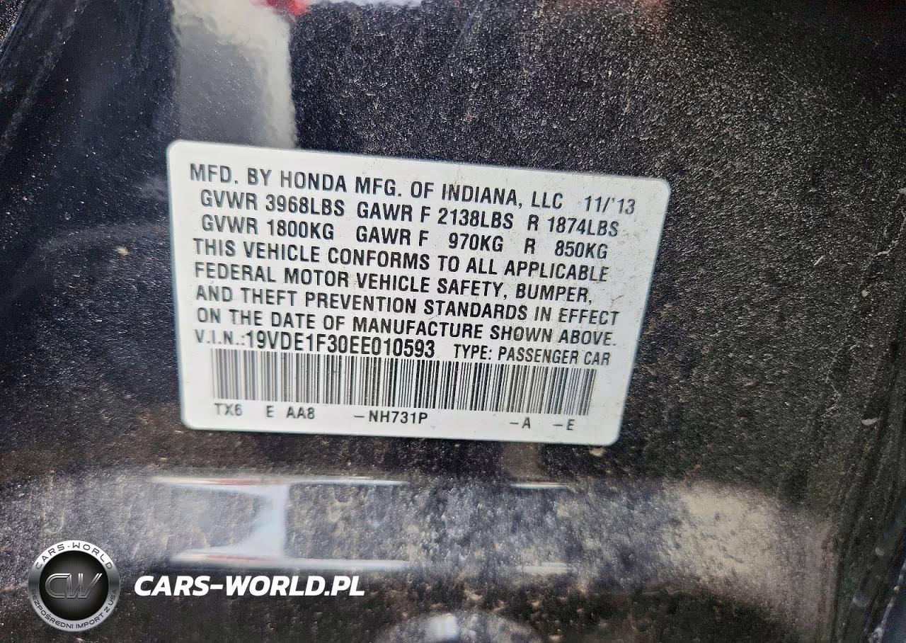 2014 Acura Ilx 20 VIN:19VDE1F30EE010593 - 12