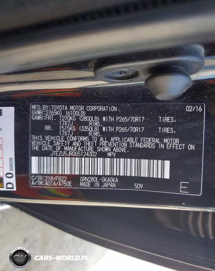 2016 Toyota 4Runner Sr5 VIN:JTEZU5JR0G5124302 - 13