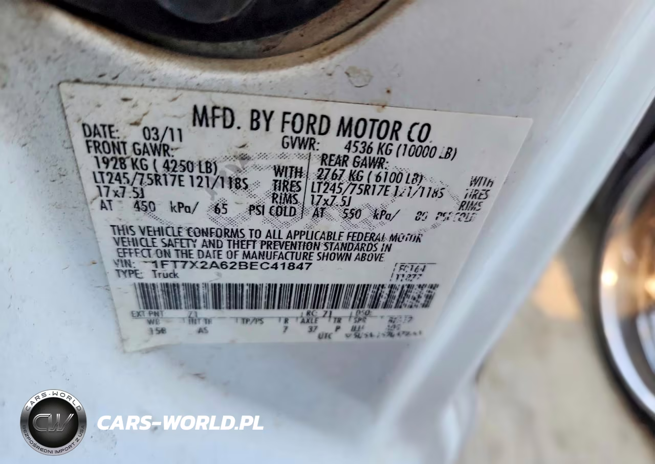 2011 Ford F250 VIN:1FT7X2A62BEC41847 - 13