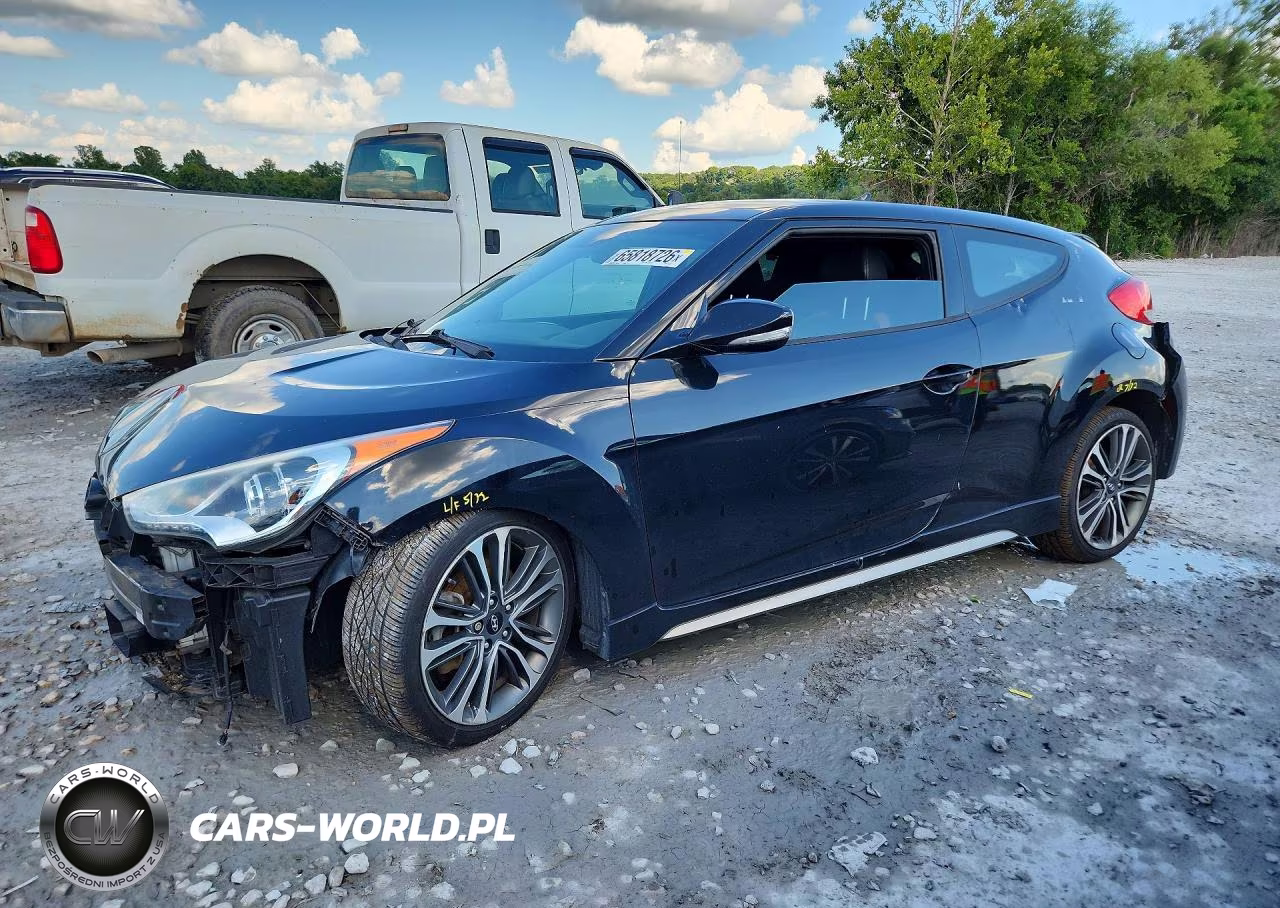 2016 Hyundai Veloster Turbo VIN:KMHTC6AE1GU275229 - 1