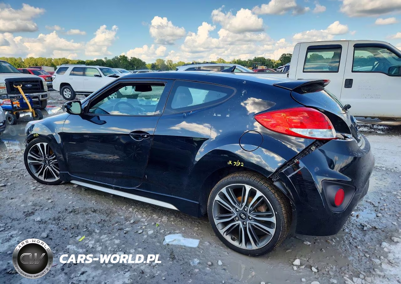 2016 Hyundai Veloster Turbo VIN:KMHTC6AE1GU275229 - 2