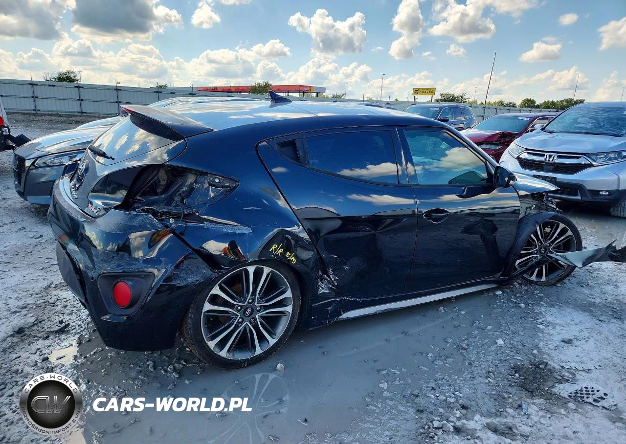 2016 Hyundai Veloster Turbo VIN:KMHTC6AE1GU275229 - 3