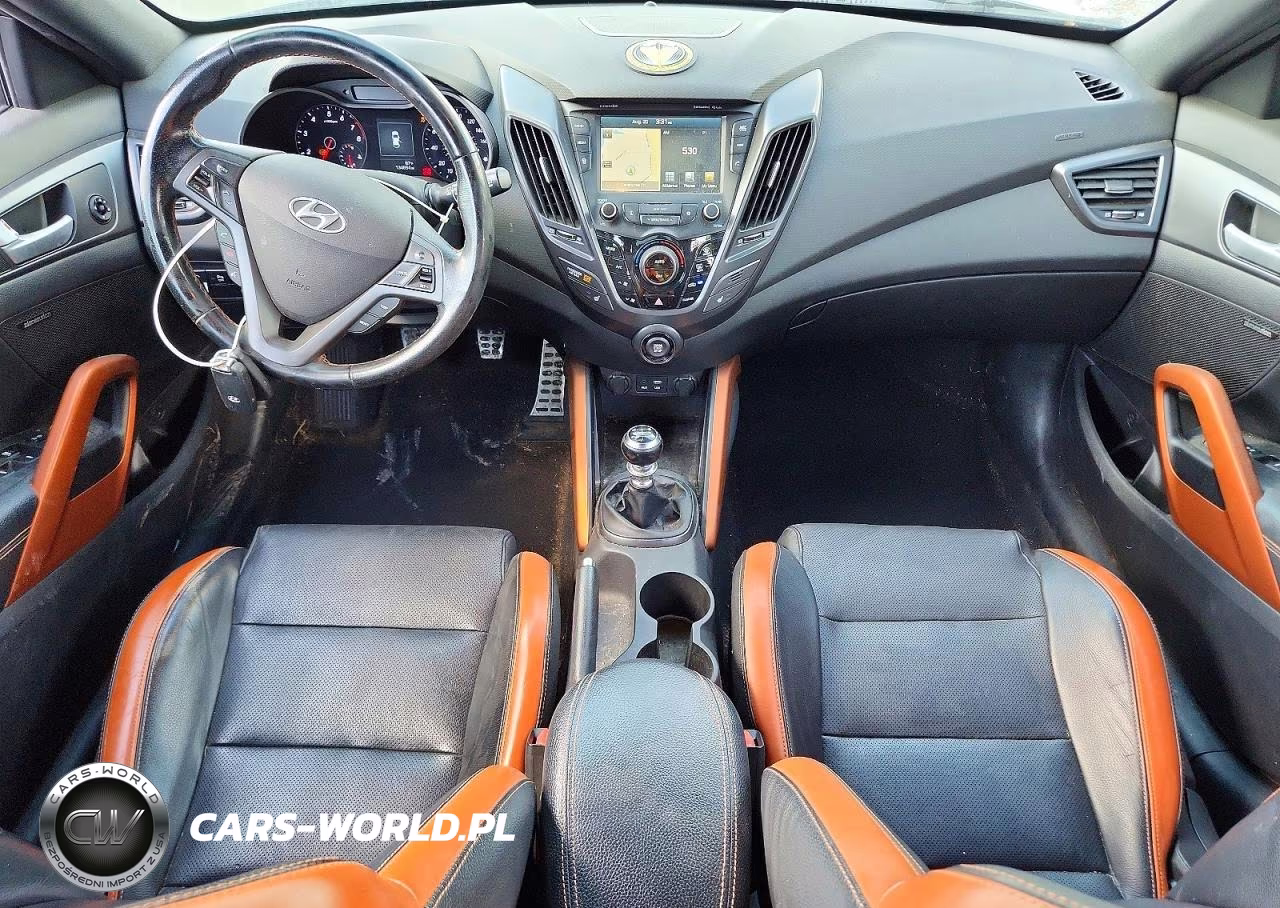2016 Hyundai Veloster Turbo VIN:KMHTC6AE1GU275229 - 8