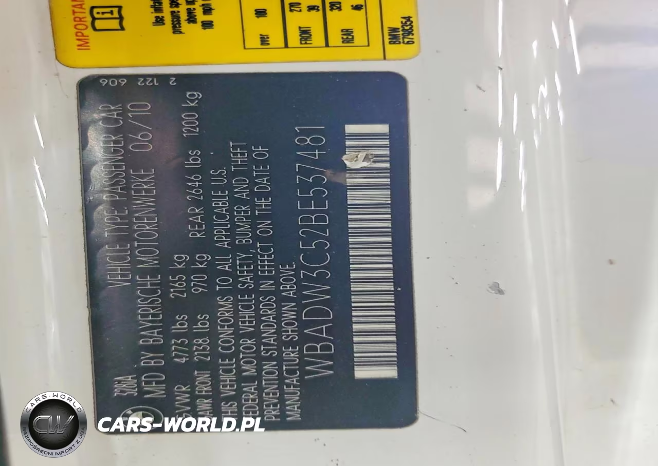 2011 BMW 328 I VIN:WBADW3C52BE537481 - 12