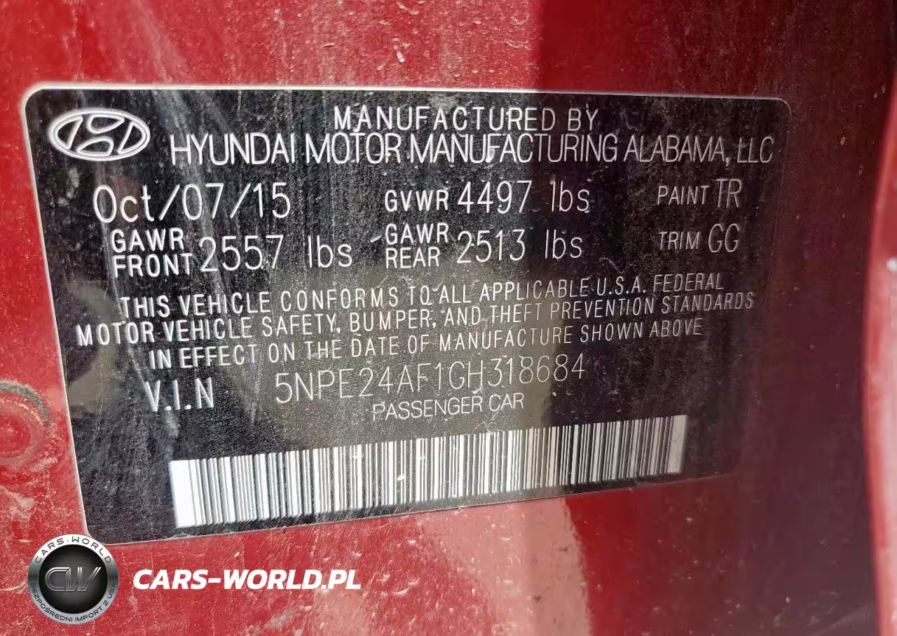 2016 Hyundai Sonata Se VIN:5NPE24AF1GH318684 - 13