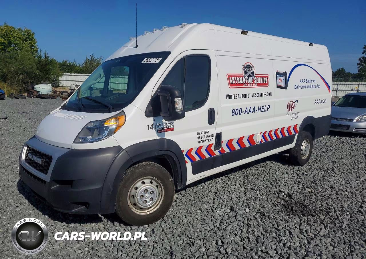 2021 Ram Promaster 3500 Vf Delivery Van VIN:3C6MRVJG8ME513226 - 1
