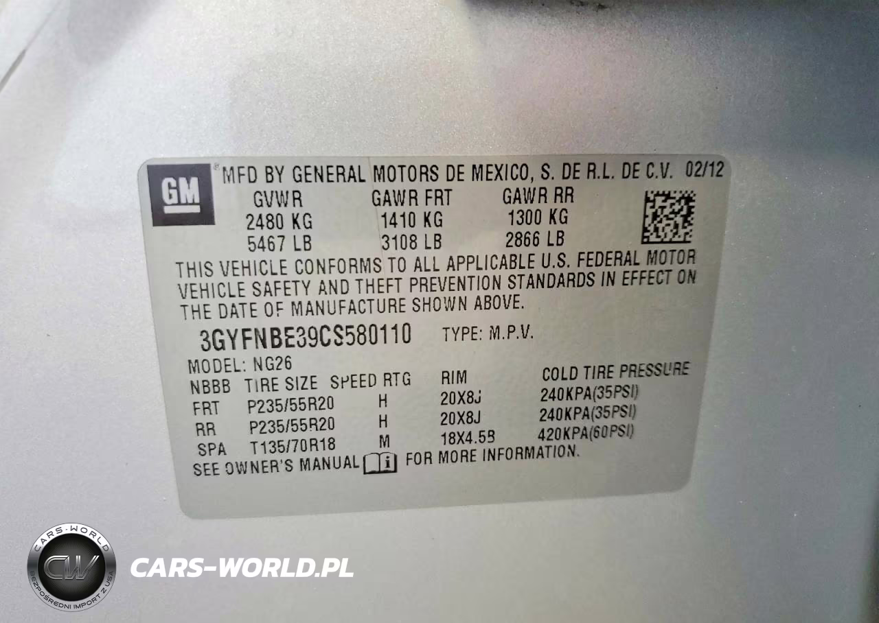 2012 Cadillac Srx Performance Collection VIN:3GYFNBE39CS580110 - 13