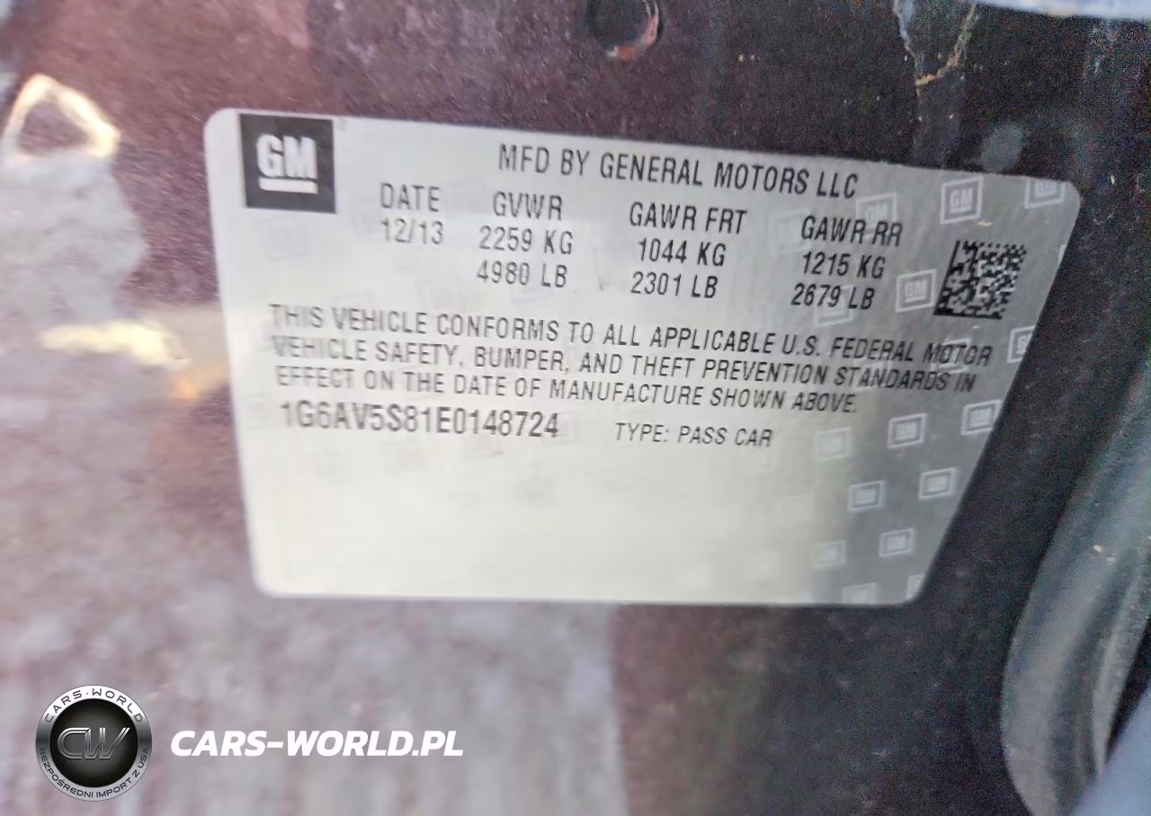 2014 Cadillac Cts Vsport Premium VIN:1G6AV5S81E0148724 - 12