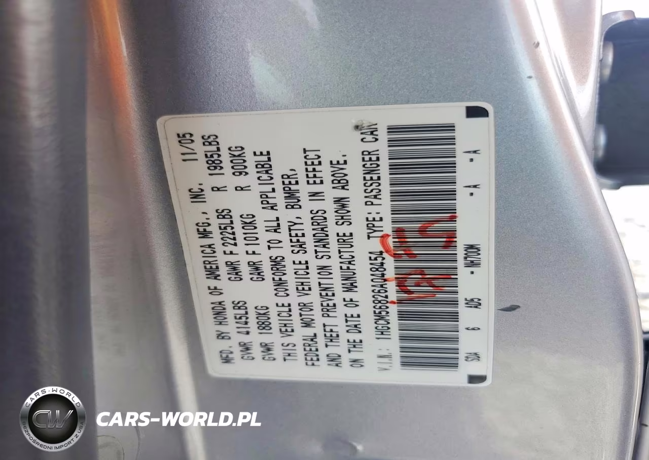 2006 Honda Accord Ex VIN:1HGCM56826A048454 - 13