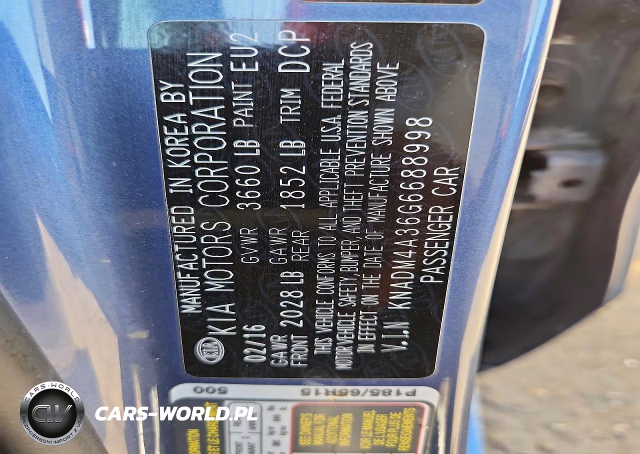 2016 Kia Rio Lx VIN:KNADM4A36G6688998 - 12