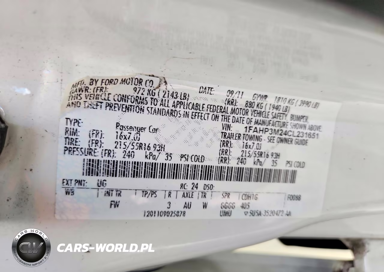 2012 Ford Focus Sel VIN:1FAHP3M24CL231651 - 13
