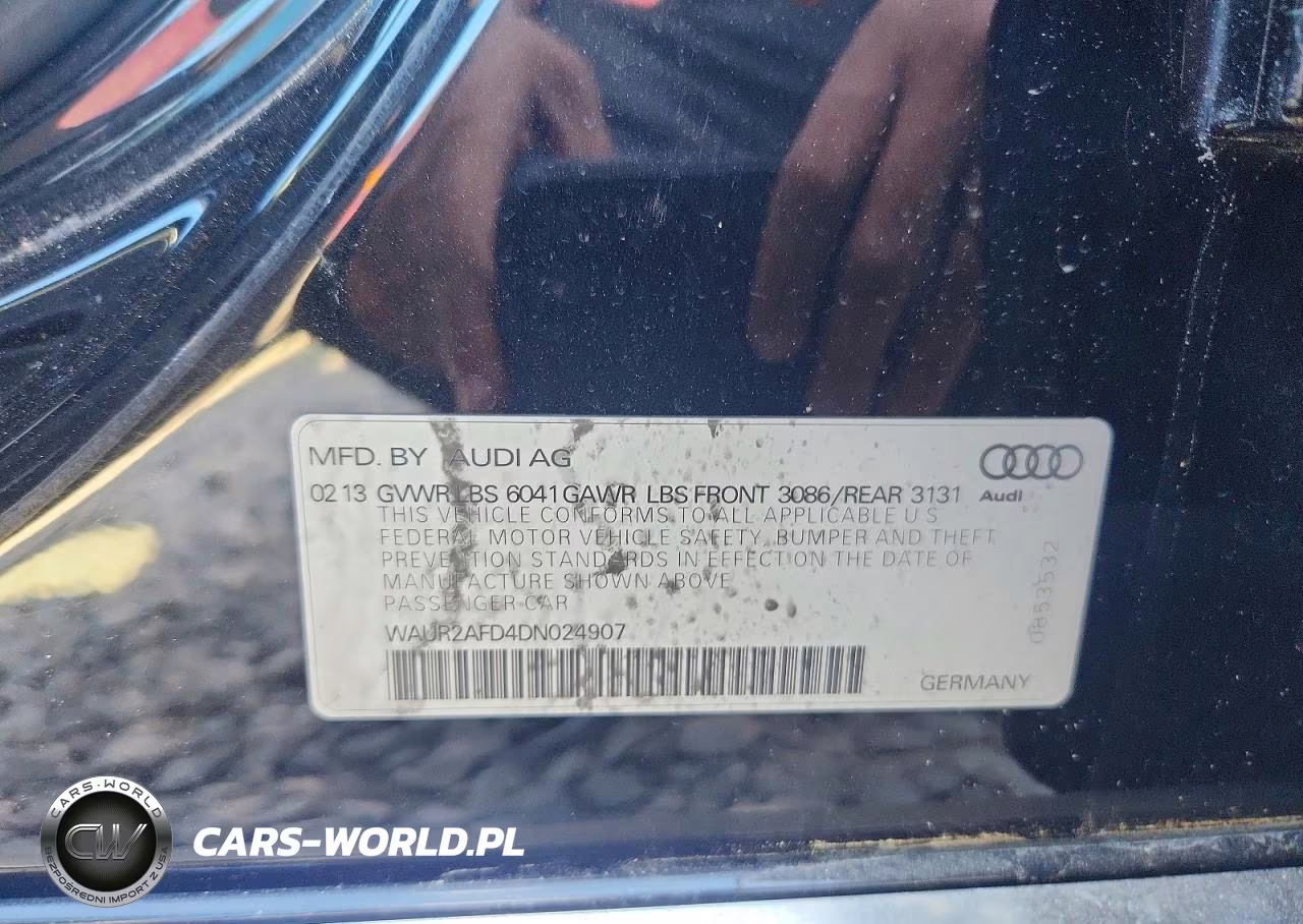 2013 Audi A8 L Quattro VIN:WAUR2AFD4DN024907 - 13