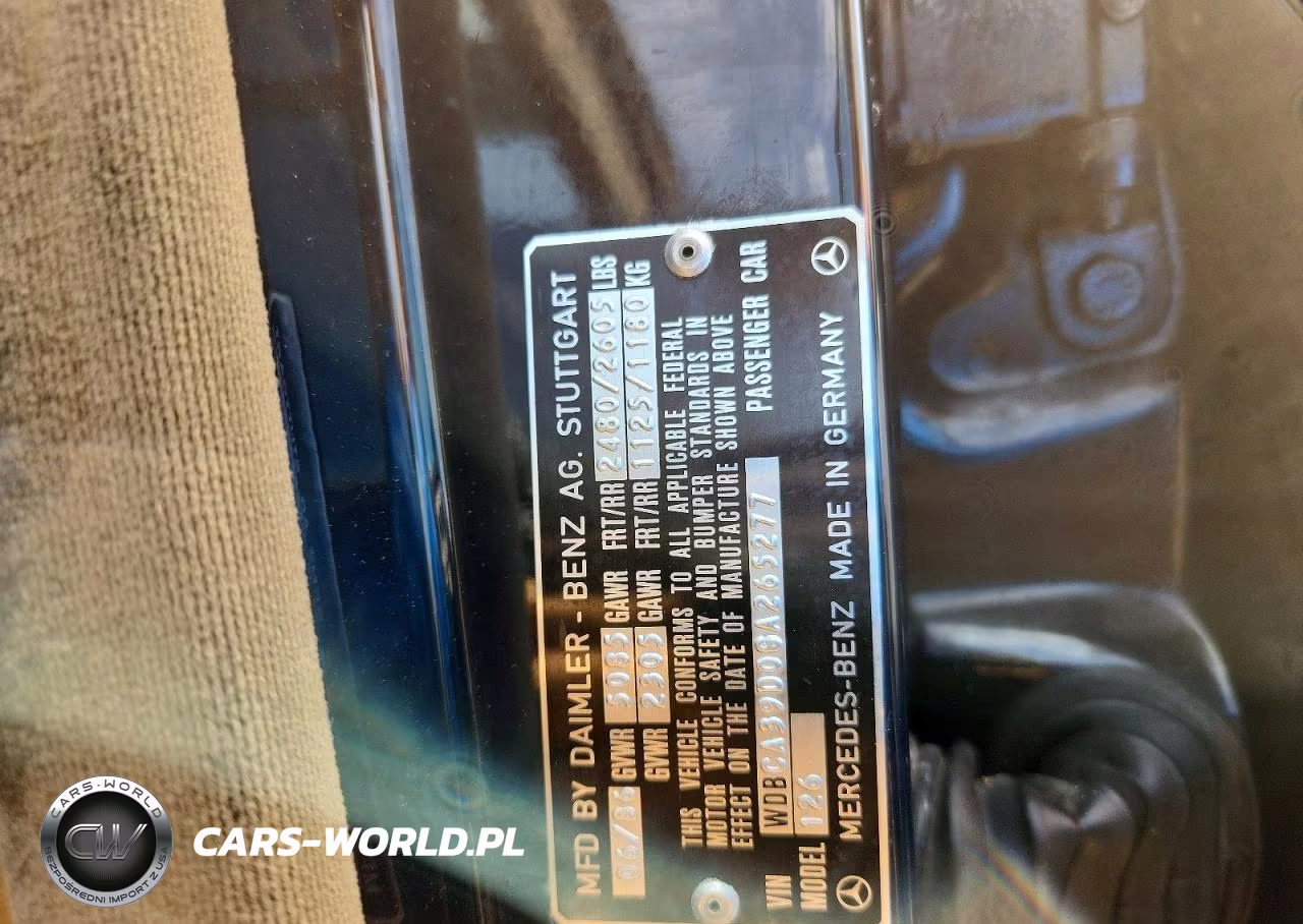 1986 Mercedes-Benz 560 Sel VIN:WDBCA39D0GA265277 - 12