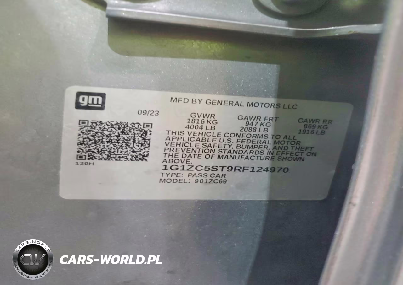 2024 Chevrolet Malibu Ls VIN:1G1ZC5ST9RF124970 - 12