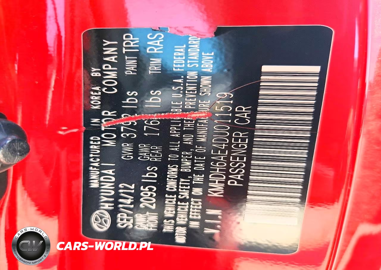 2013 Hyundai Elantra Coupe Gs VIN:KMHDH6AE4DU011519 - 12