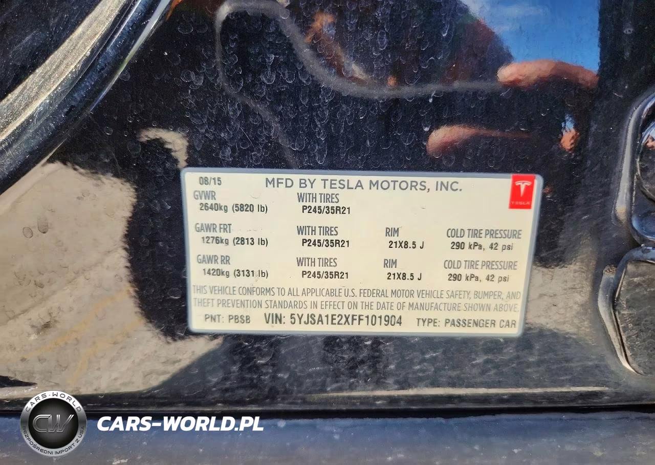 2015 Tesla Model S VIN:5YJSA1E2XFF101904 - 12