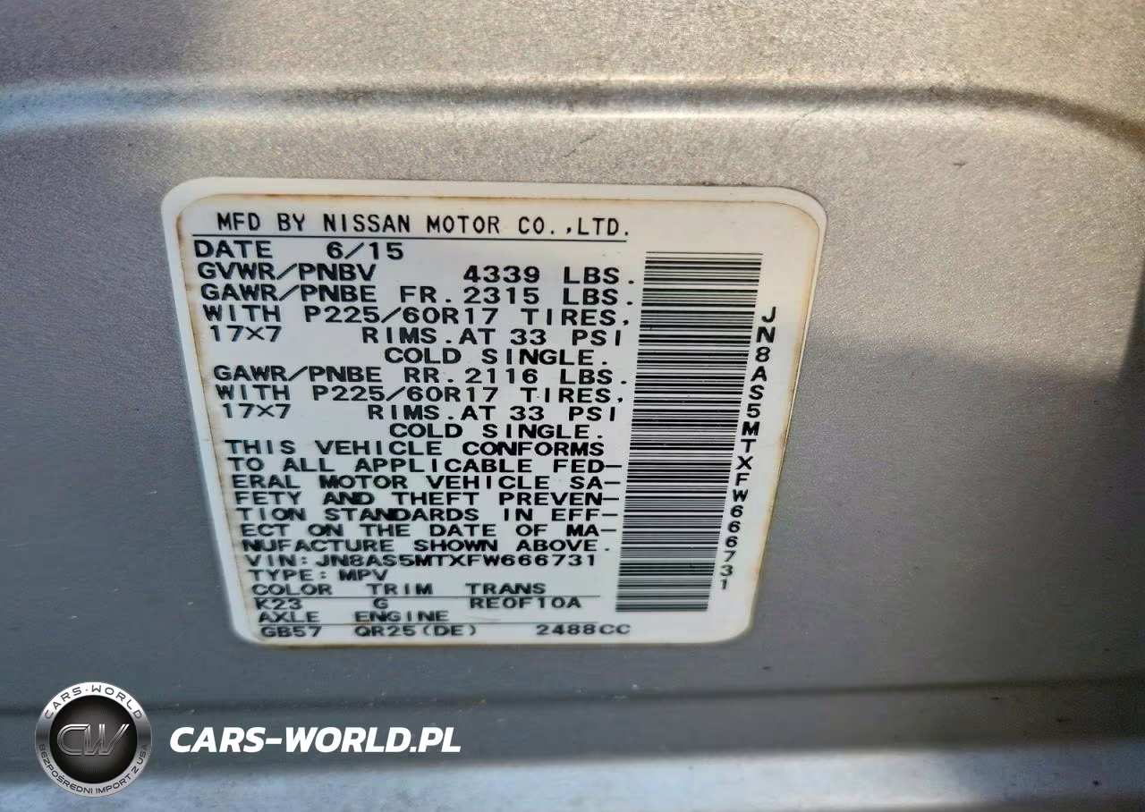 2015 Nissan Rogue Select S VIN:JN8AS5MTXFW666731 - 13