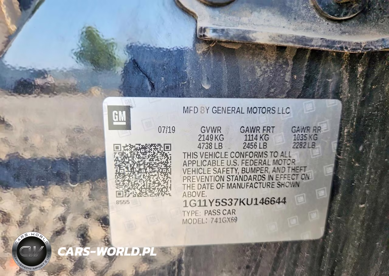 2019 Chevrolet Impala Ls VIN:1G11Y5S37KU146644 - 12
