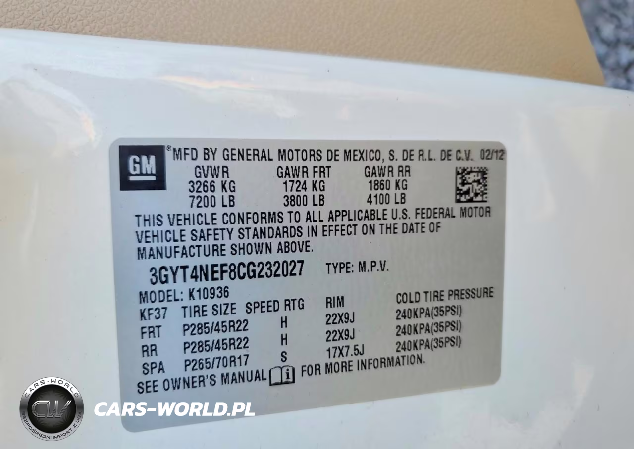 2012 Cadillac Escalade Ext Premium VIN:3GYT4NEF8CG232027 - 12