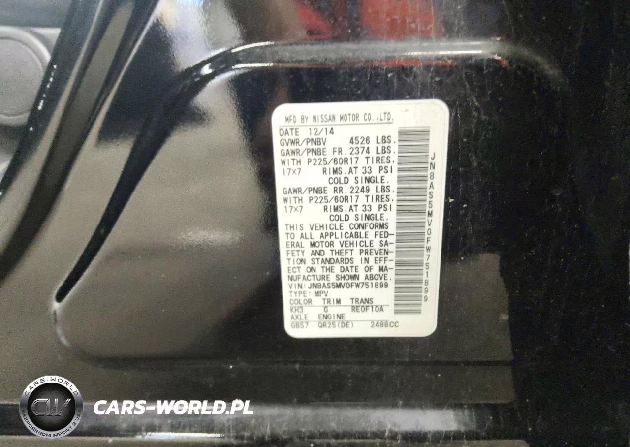 2015 Nissan Rogue Select S VIN:JN8AS5MV0FW751899 - 13