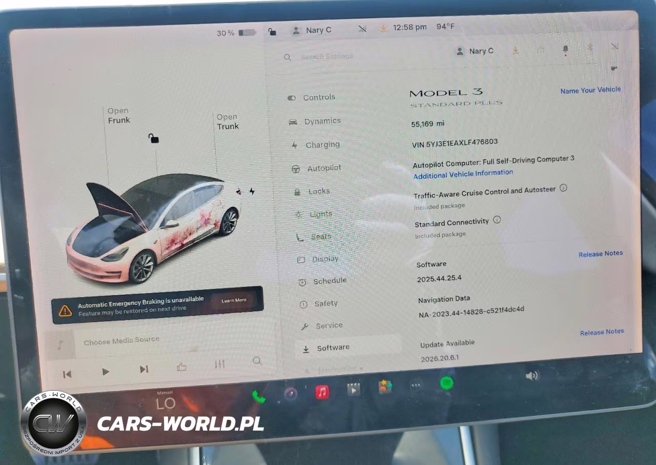 2020 Tesla Model 3 VIN:5YJ3E1EAXLF476803 - 9