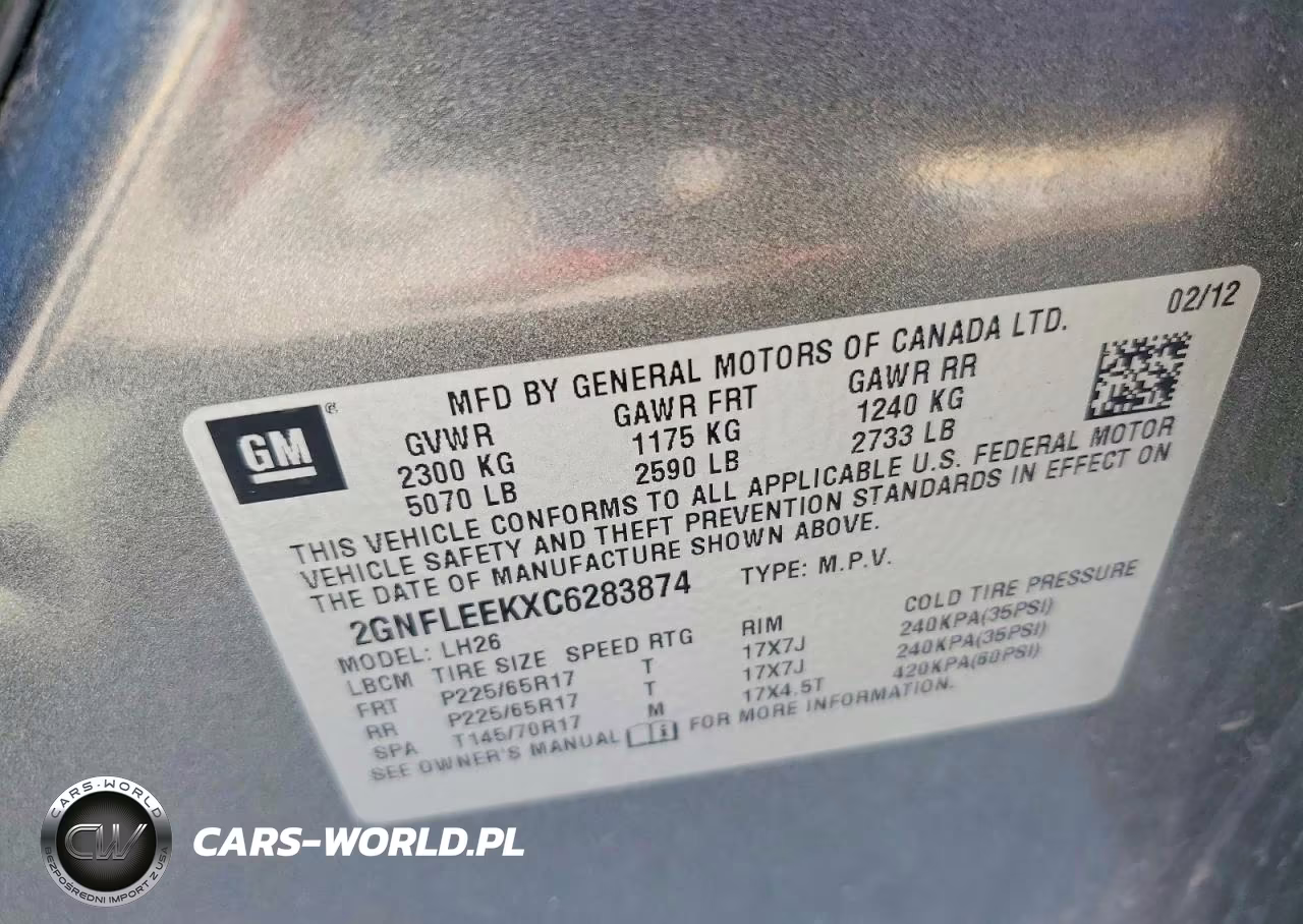 2012 Chevrolet Equinox Lt VIN:2GNFLEEKXC6283874 - 12