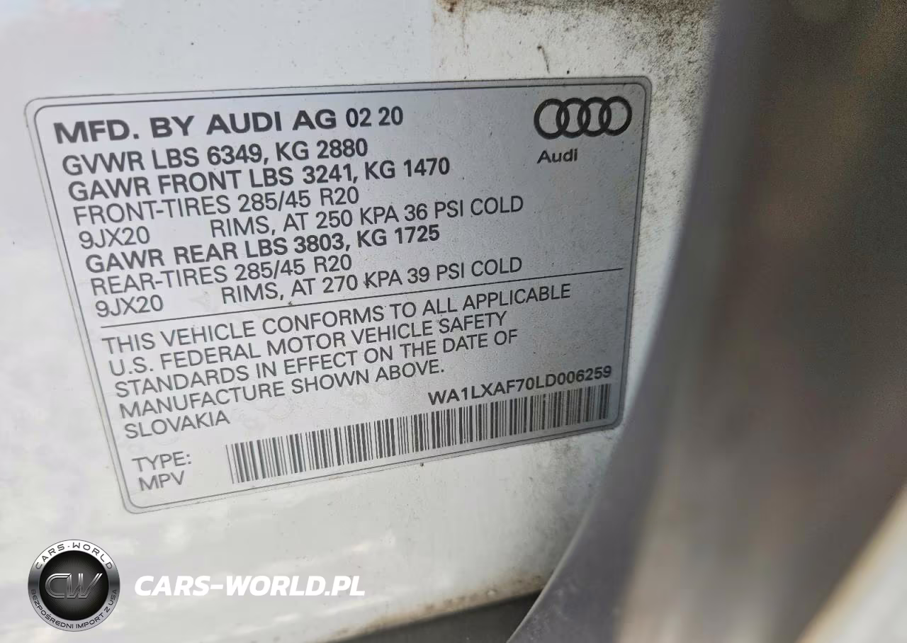 2020 Audi Q7 Premium Plus VIN:WA1LXAF70LD006259 - 13