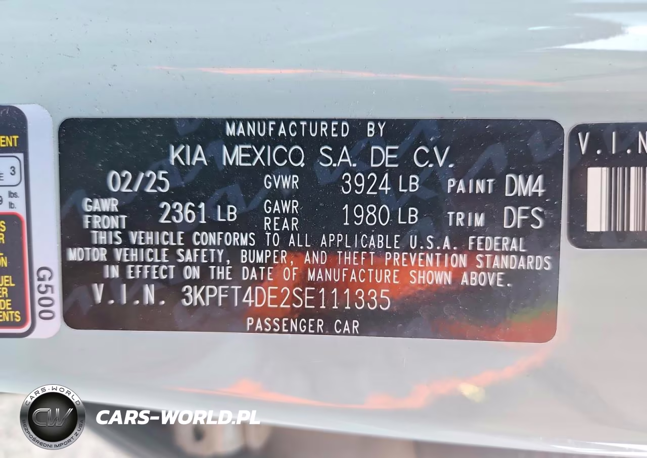 2025 Kia K4 Lxs VIN:3KPFT4DE2SE111335 - 12