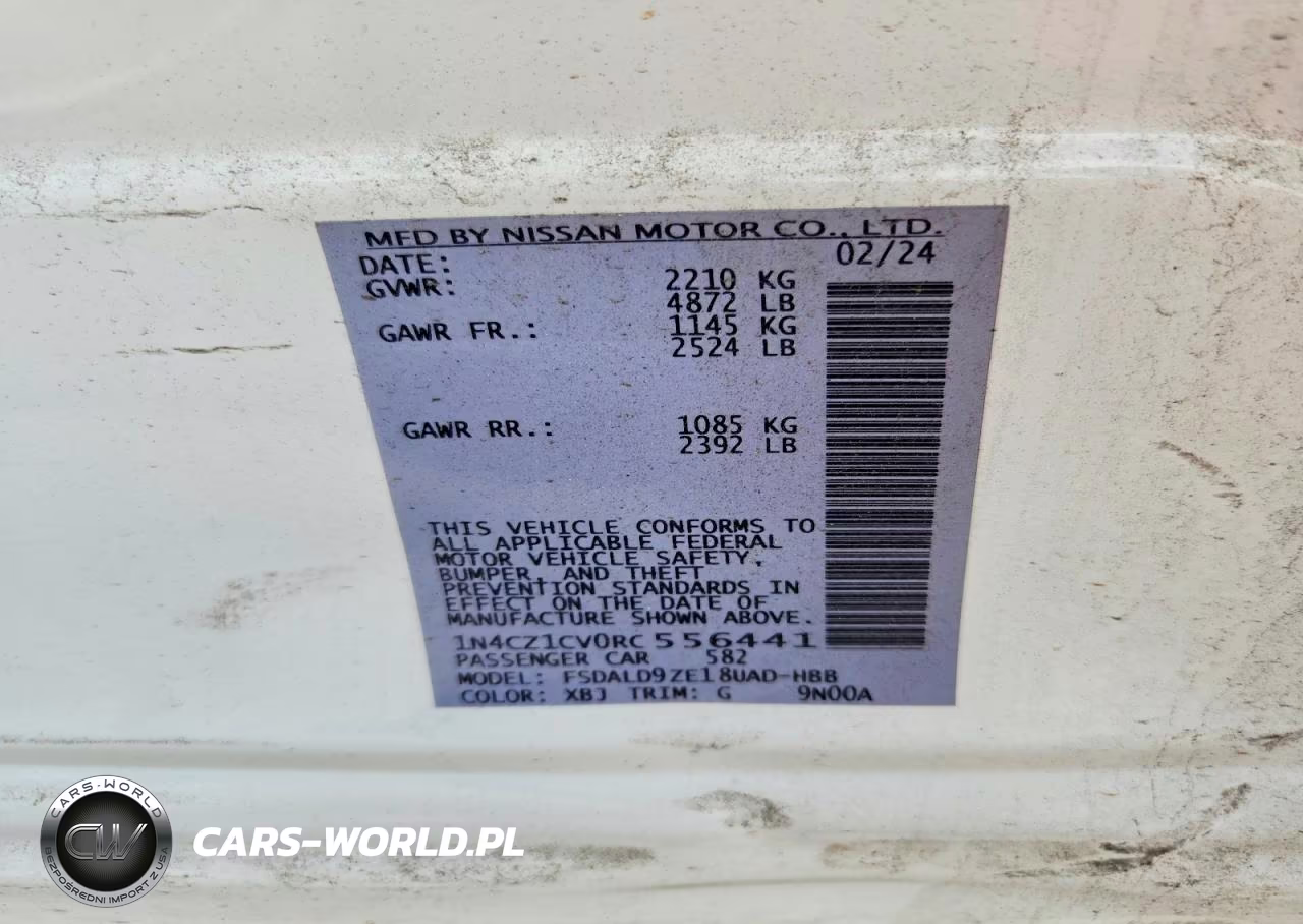 2024 Nissan Leaf Sv Plus VIN:1N4CZ1CV0RC556441 - 12