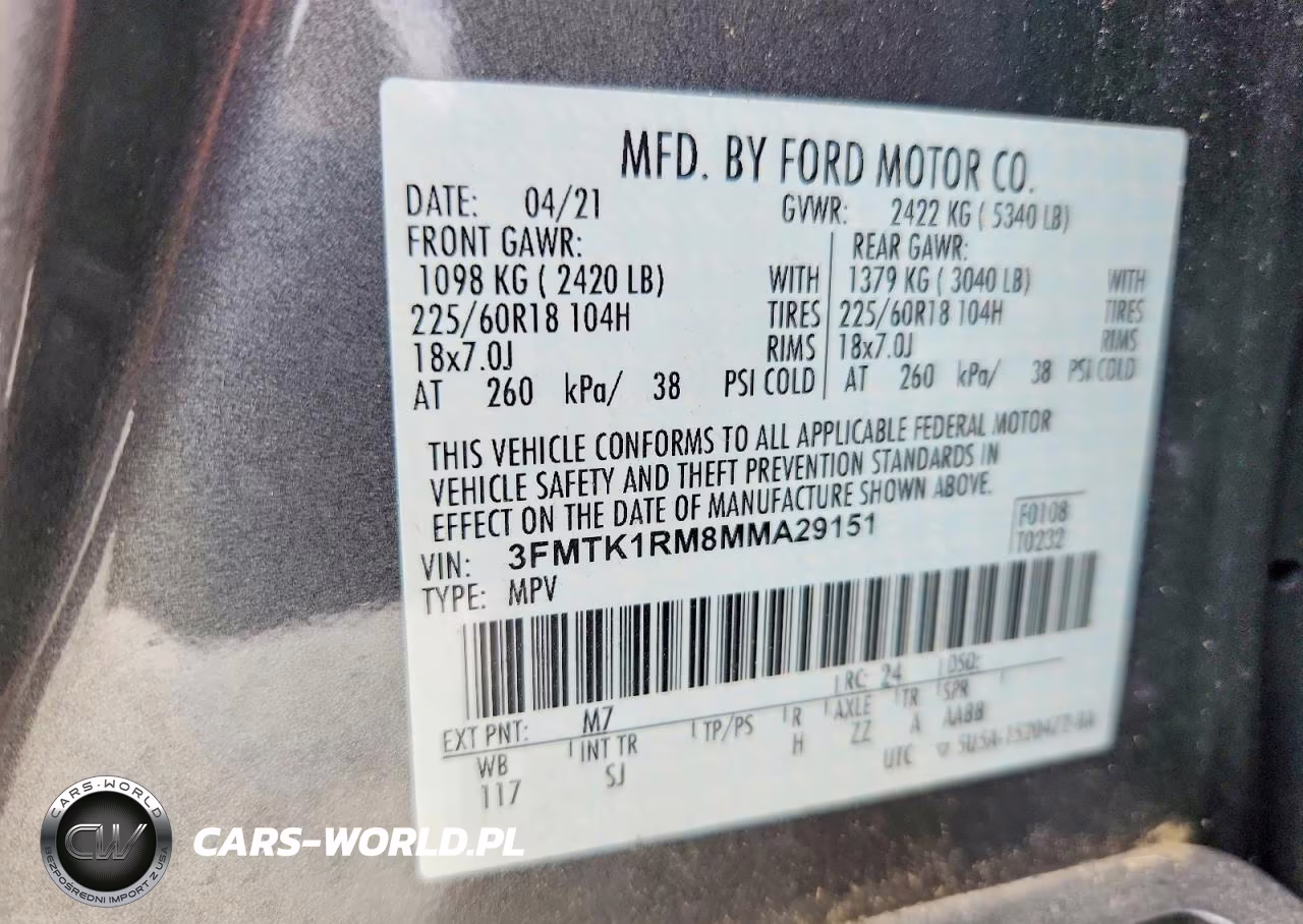 2021 Ford Mustang Mach-E Select VIN:3FMTK1RM8MMA29151 - 12