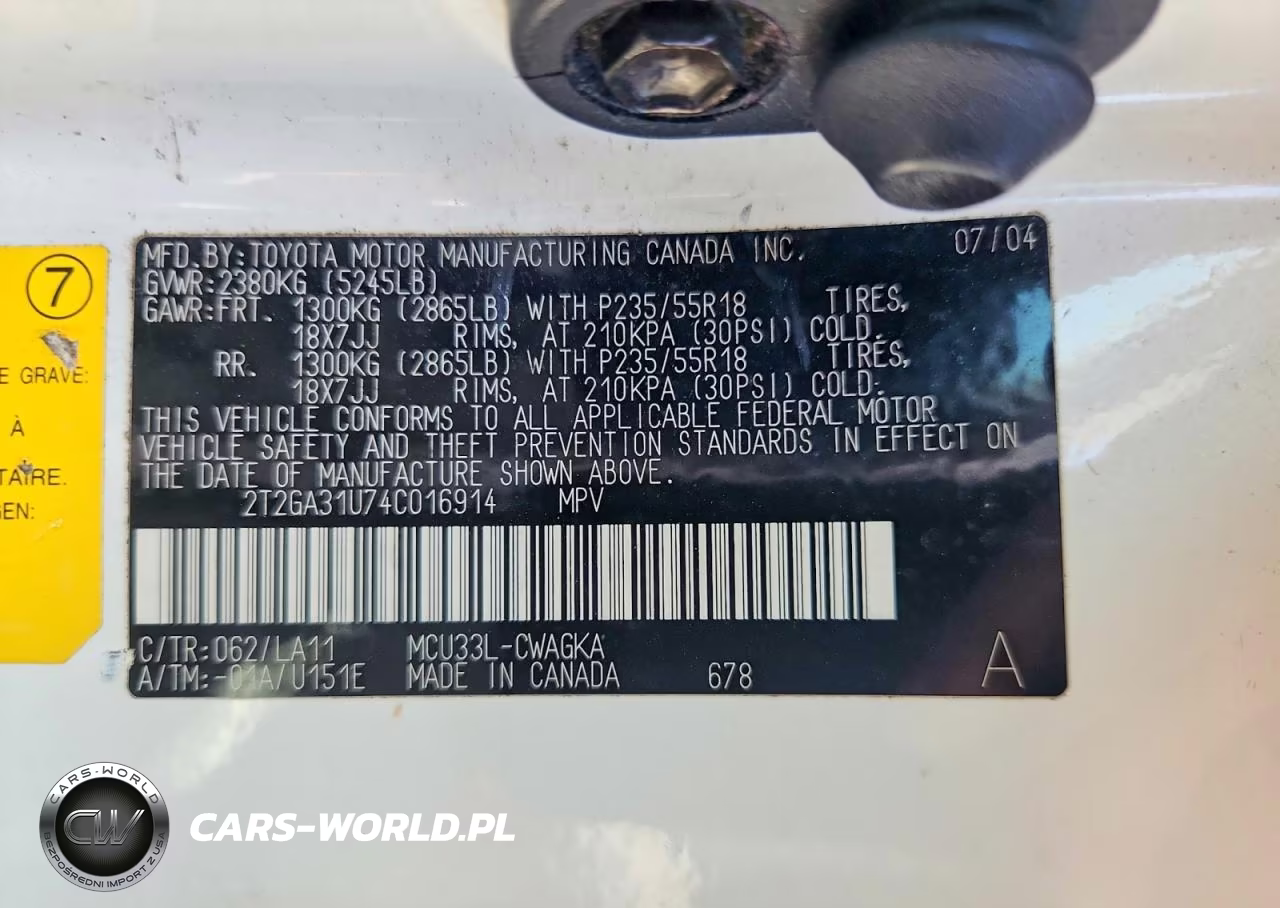 2004 Lexus Rx 330 VIN:2T2GA31U74C016914 - 13