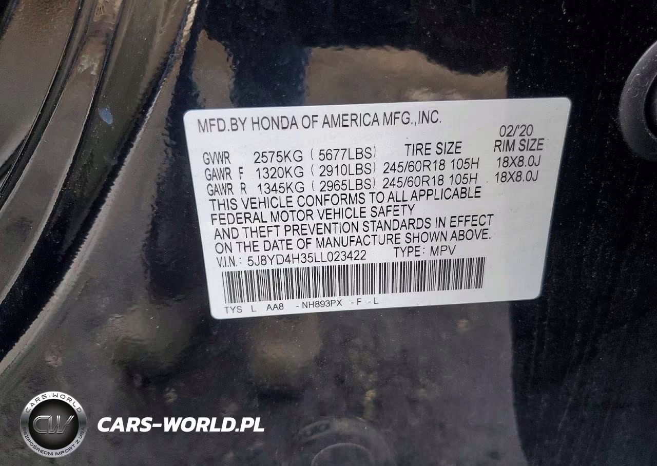 2020 Acura Mdx VIN:5J8YD4H35LL023422 - 13