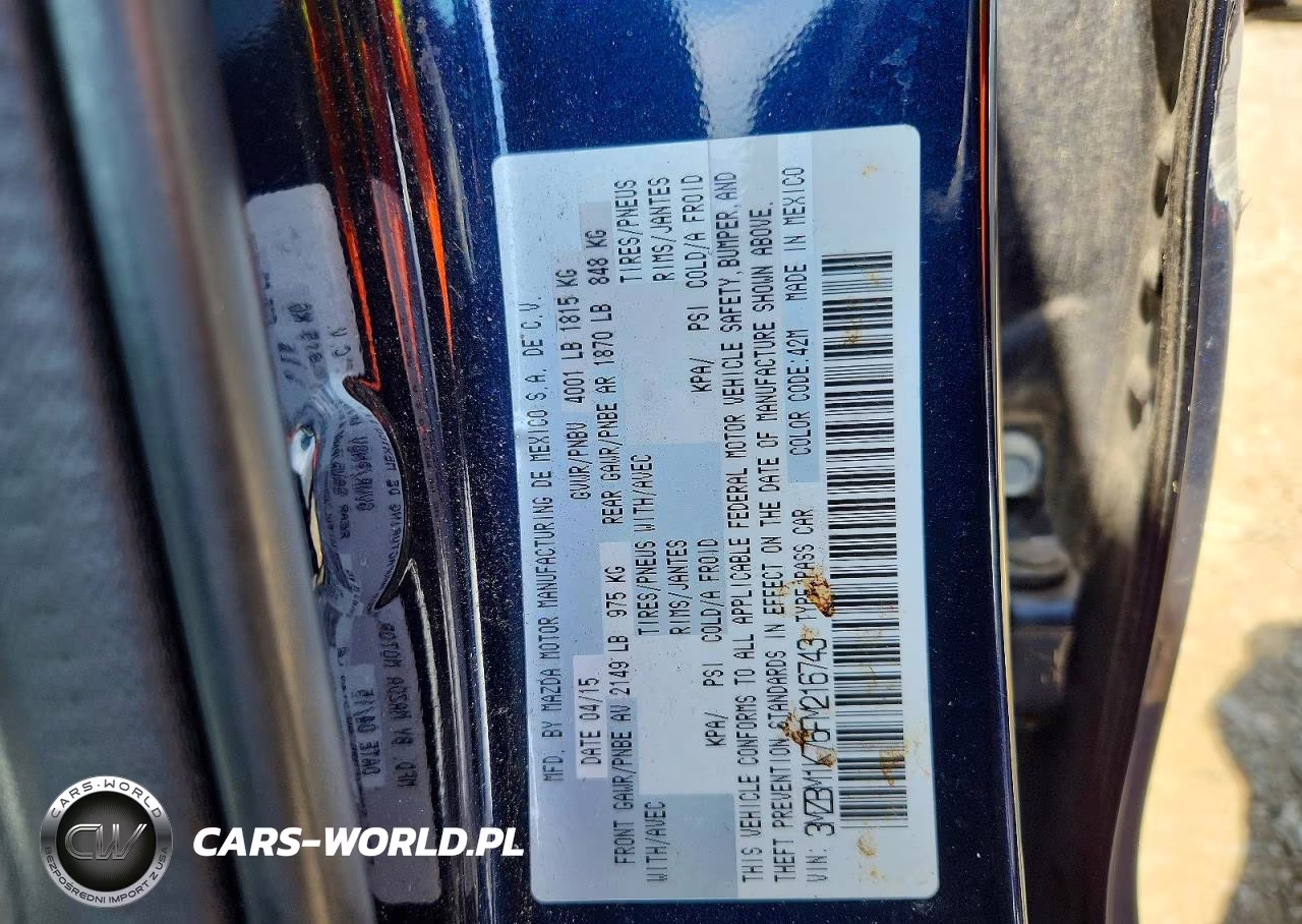 2015 Mazda 3 Sport VIN:3MZBM1K76FM216743 - 13