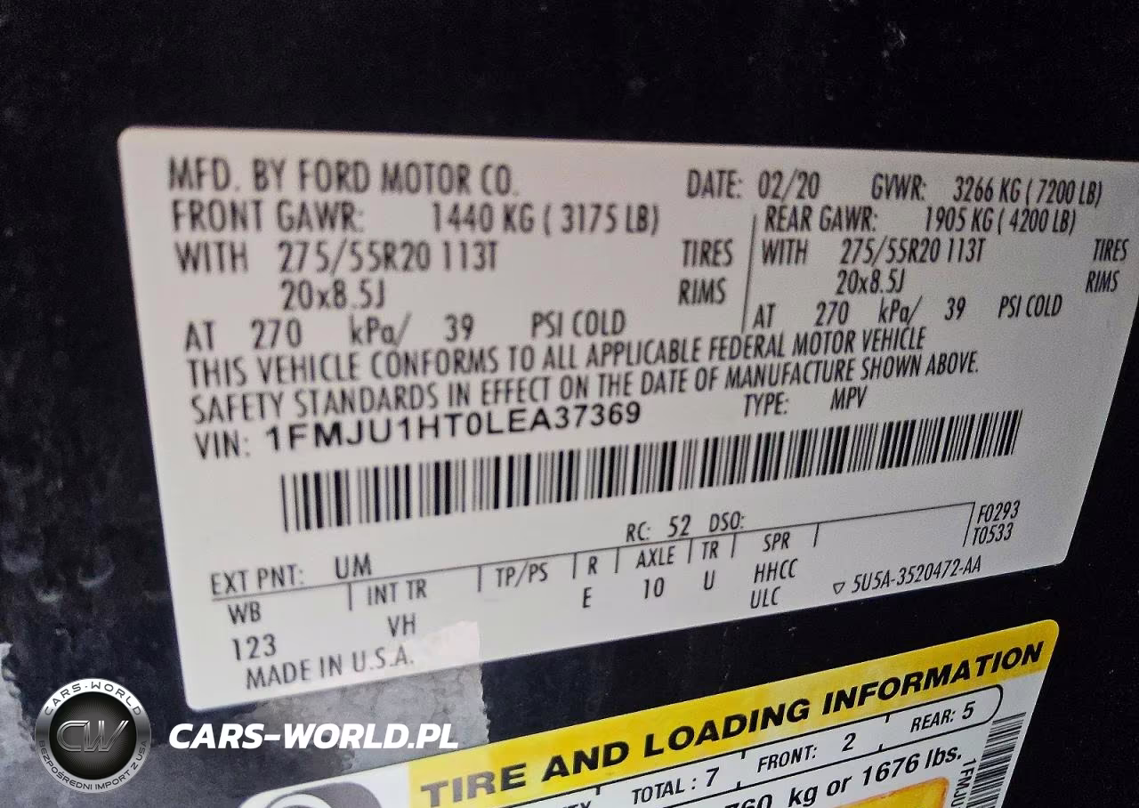 2020 Ford Expedition Xlt VIN:1FMJU1HT0LEA37369 - 13