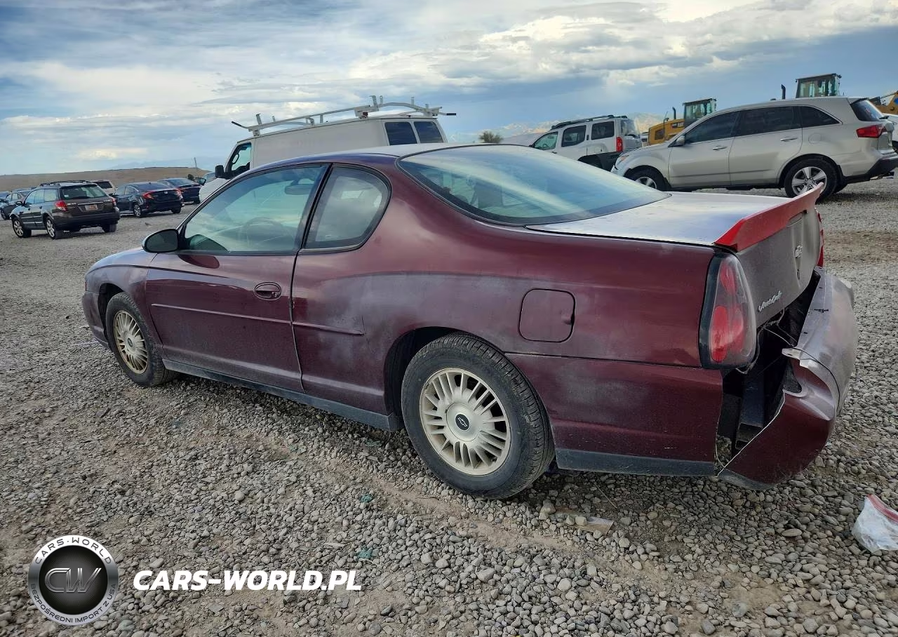 2002 Chevrolet Monte Carlo Ls VIN:2G1WW12E629308590 - 2