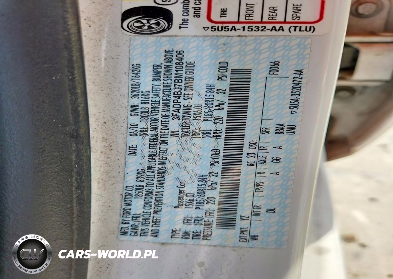 2011 Ford Fiesta Se VIN:3FADP4BJ7BM108406 - 12