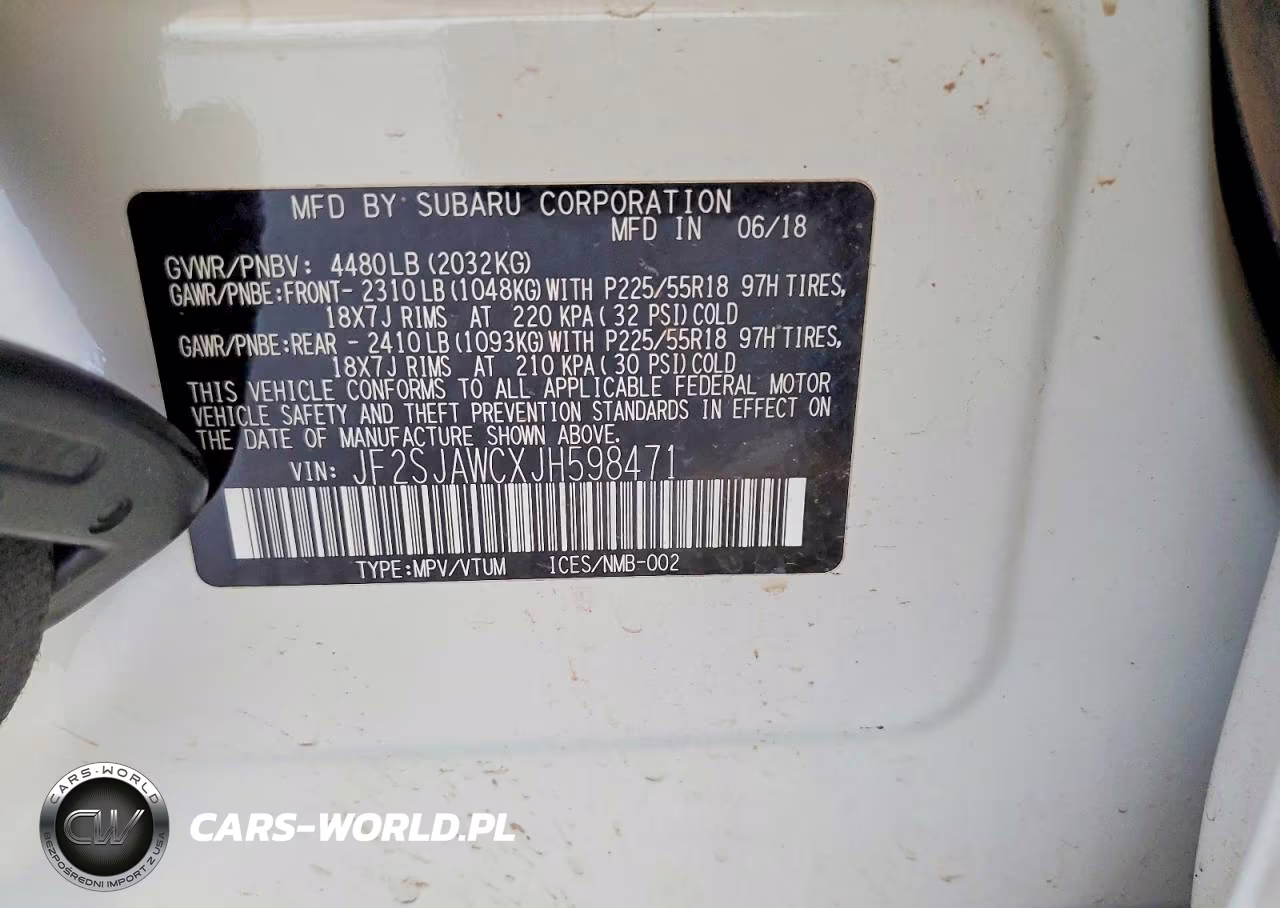 2018 Subaru Forester 2.5I Touring VIN:JF2SJAWCXJH598471 - 13