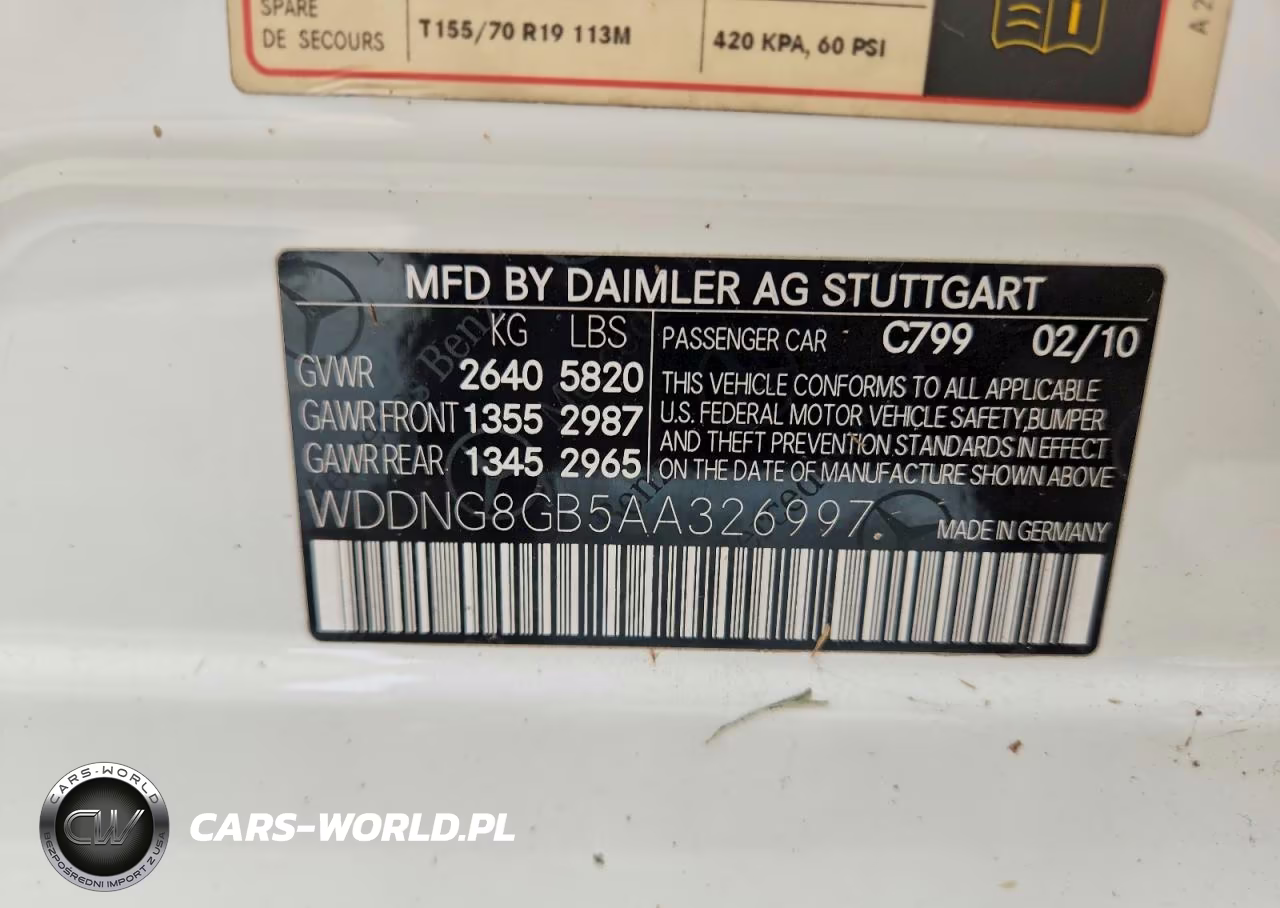 2010 Mercedes-Benz S 550 4Matic VIN:WDDNG8GB5AA326997 - 13