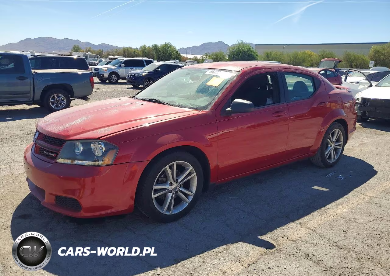 2014 Dodge Avenger Se VIN:1C3CDZAB8EN130161 - 1