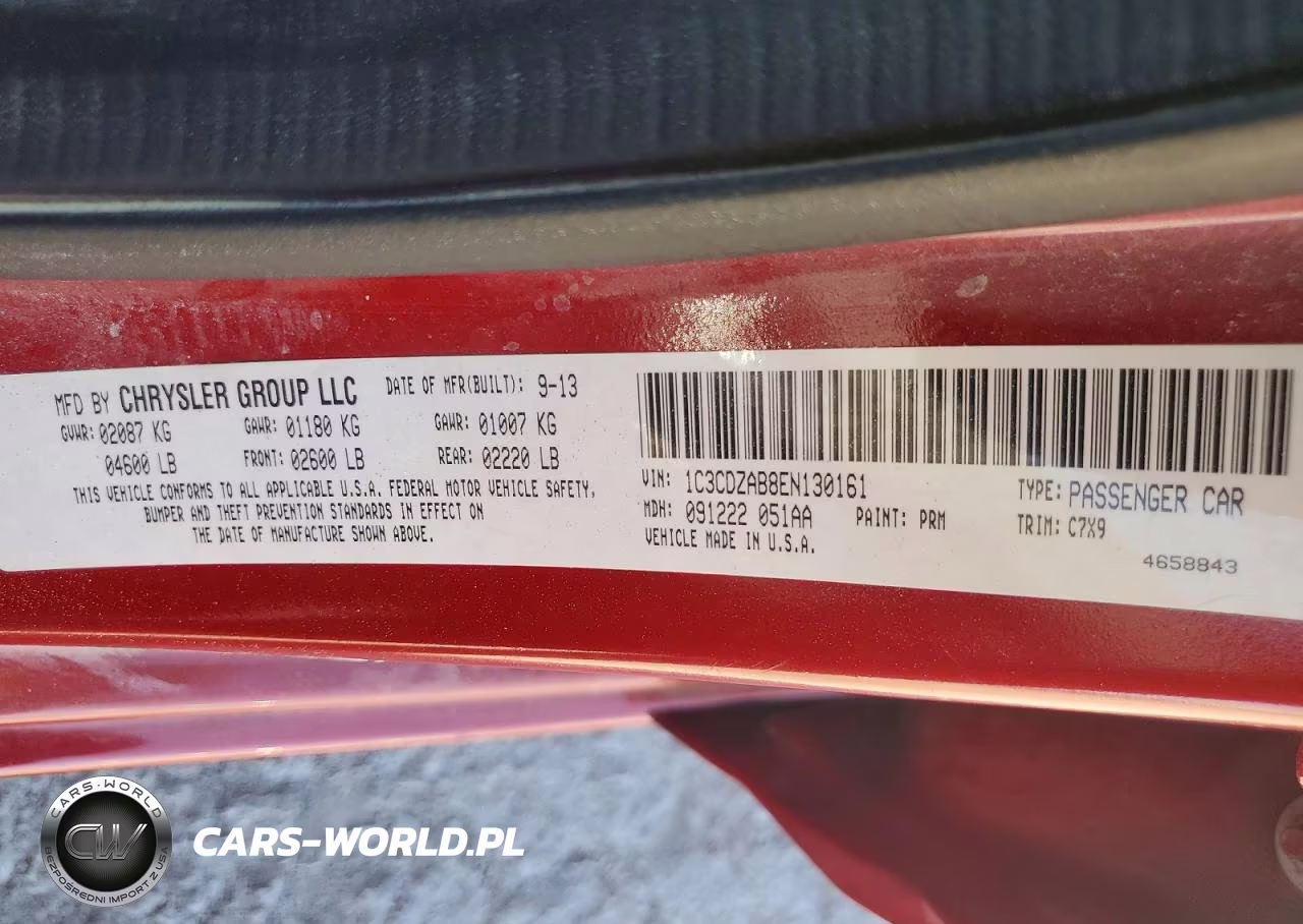 2014 Dodge Avenger Se VIN:1C3CDZAB8EN130161 - 12