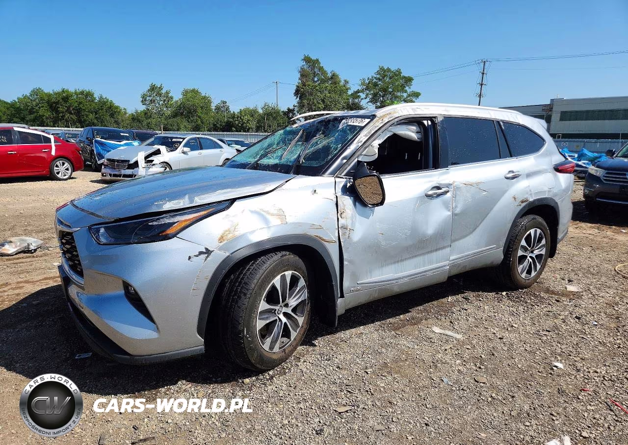 2022 Toyota Highlander Hybrid Xle VIN:5TDHBRCH6NS557583 - 1
