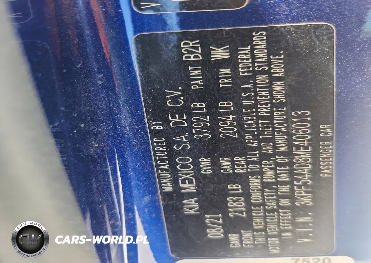 2021 Kia Forte Ex VIN:3KPF54AD8ME406013 - 13