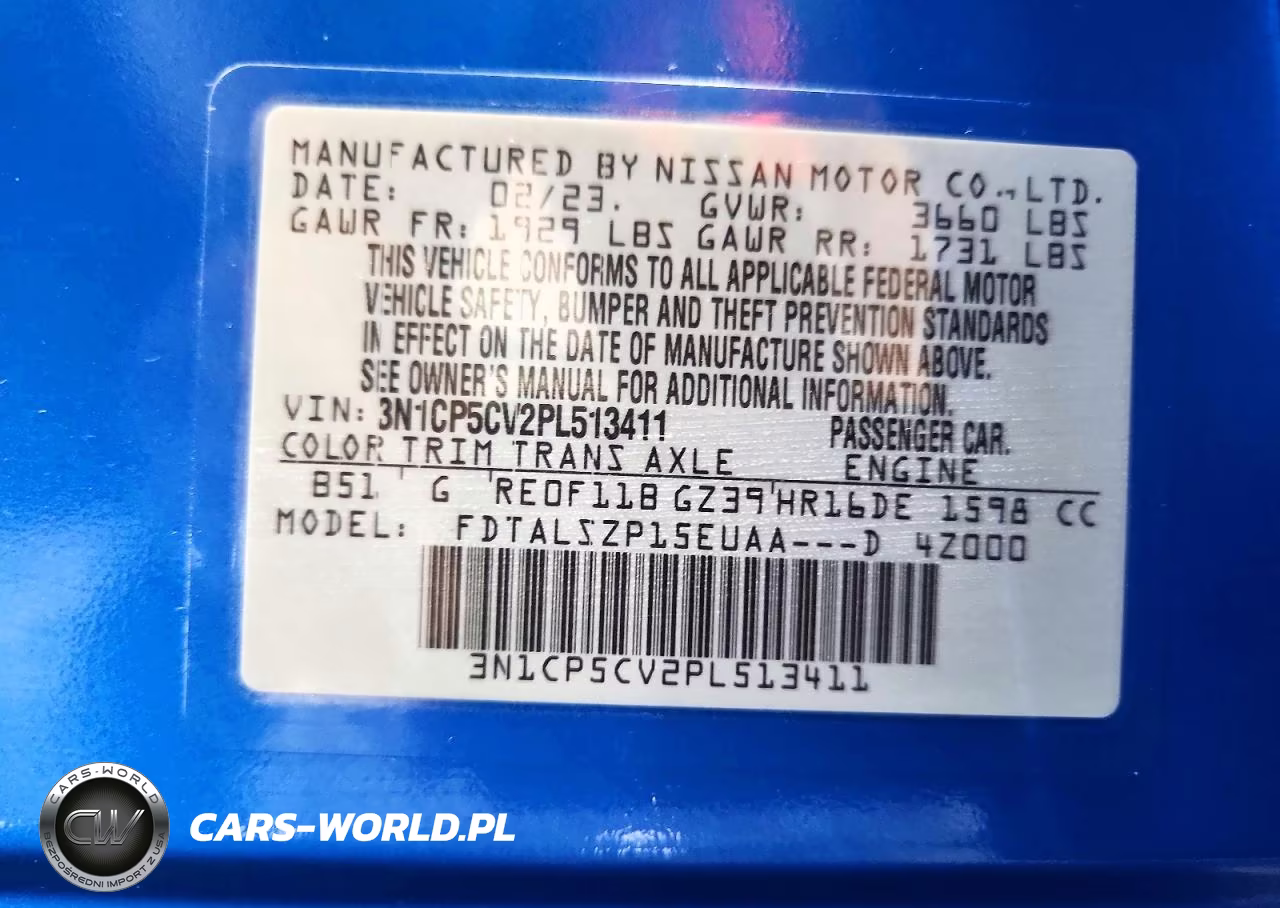 2023 Nissan Kicks Sv VIN:3N1CP5CV2PL513411 - 13