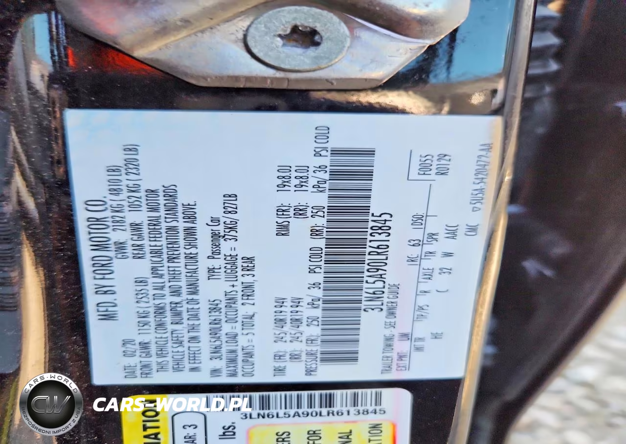 2020 Lincoln Mkz VIN:3LN6L5A90LR613845 - 13