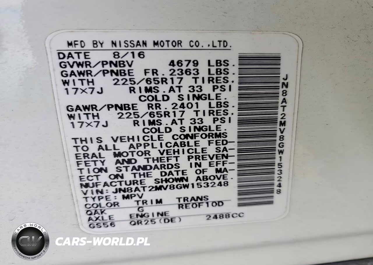 2016 Nissan Rogue S VIN:JN8AT2MV8GW153248 - 13