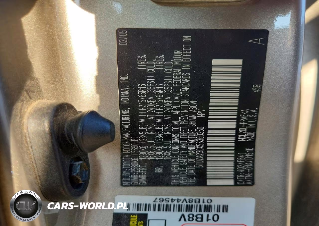 2005 Toyota Sienna Le 8 Passenger VIN:5TDZA23CX5S300350 - 14