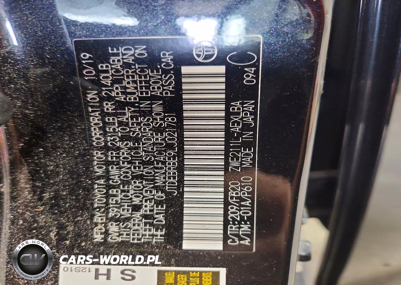 2020 Toyota Corolla Le VIN:JTDEBRBE9LJ021781 - 12